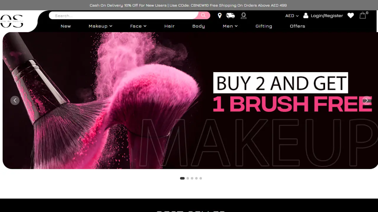 One Sec Beauty mobile website project