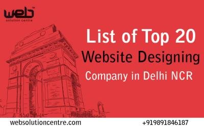 List of Top 20 Website Designing Company in Delhi NCR