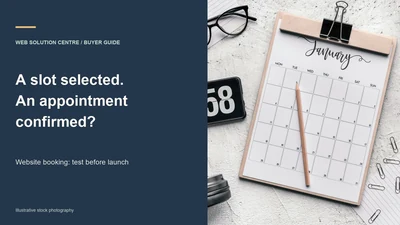 Website Appointment Booking: Test Availability, Time Zones and Cancellations
