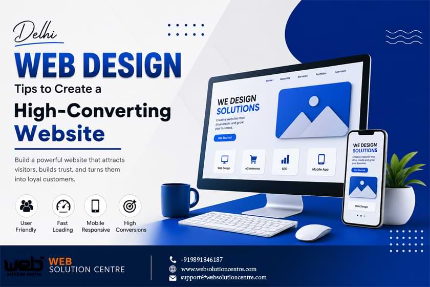 Delhi Web Design Tips to Create a High-Converting Website