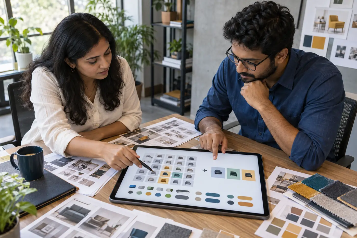 Indian ecommerce and SEO team reviewing an indexation policy matrix for product filters