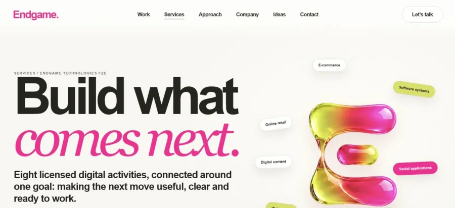 Endgame Technologies website project