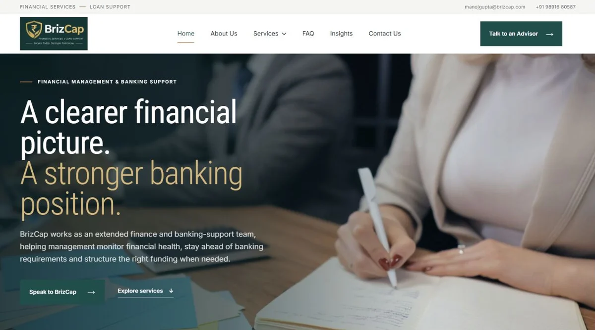 BrizCap website project