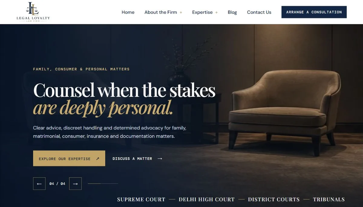 Legal Loyalty website project
